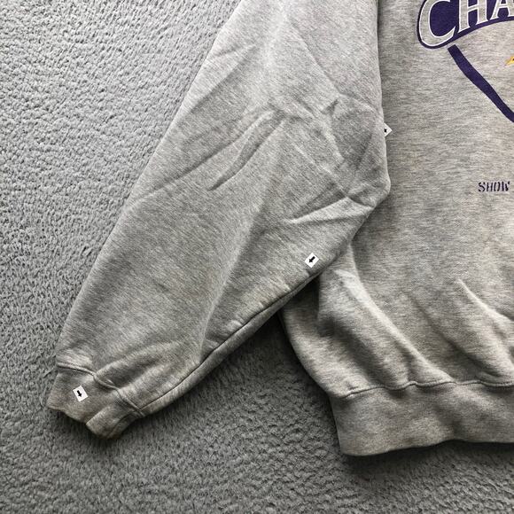 Vintage 2001 Nike Baltimore Ravens Super Bowl XXXV Sweatshirt Mens Large Gray - Picture 7 of 14